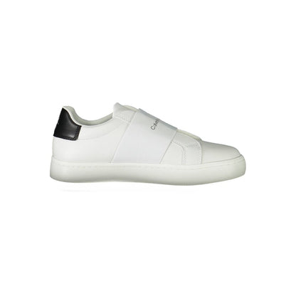 White Polyester Sneaker