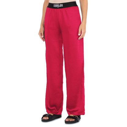 Fuchsia Polyester Women Pants