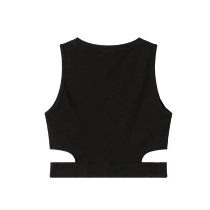 Black Cotton Women Top