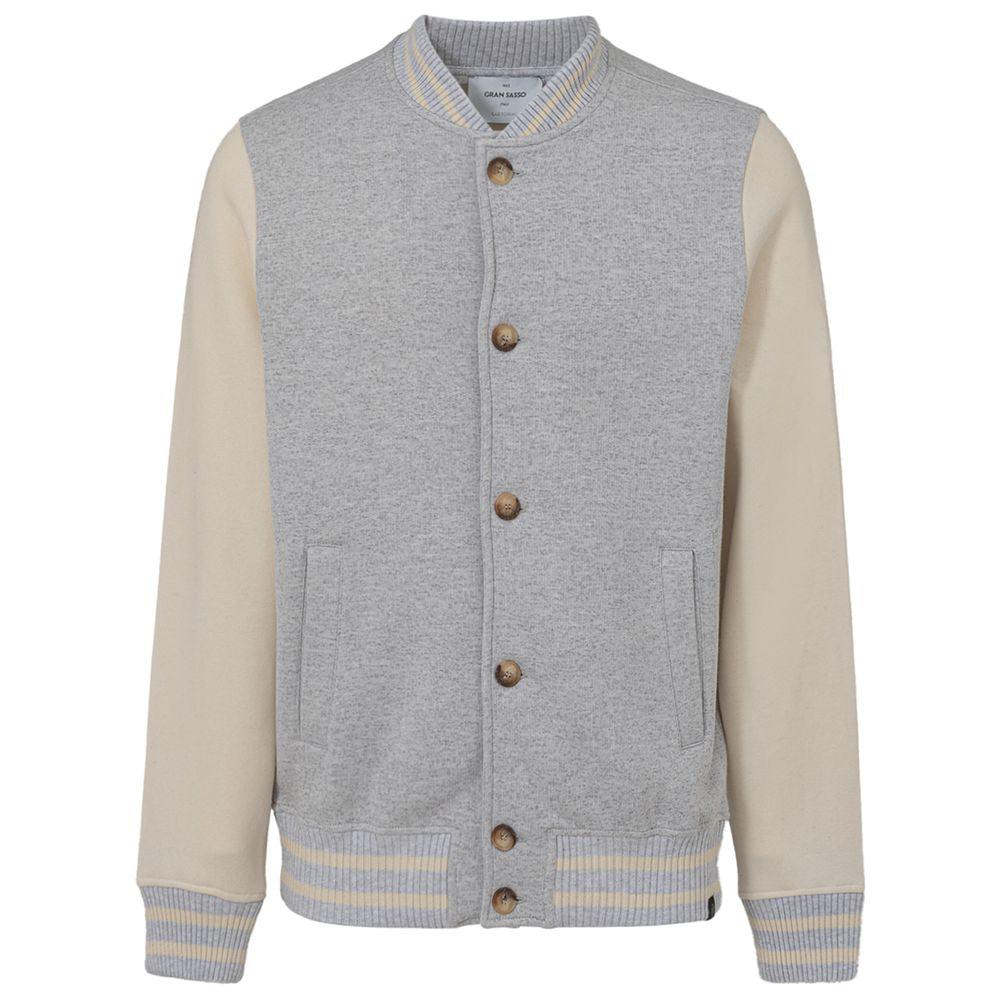 Gray Cotton Bomber