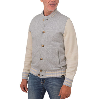 Gray Cotton Bomber