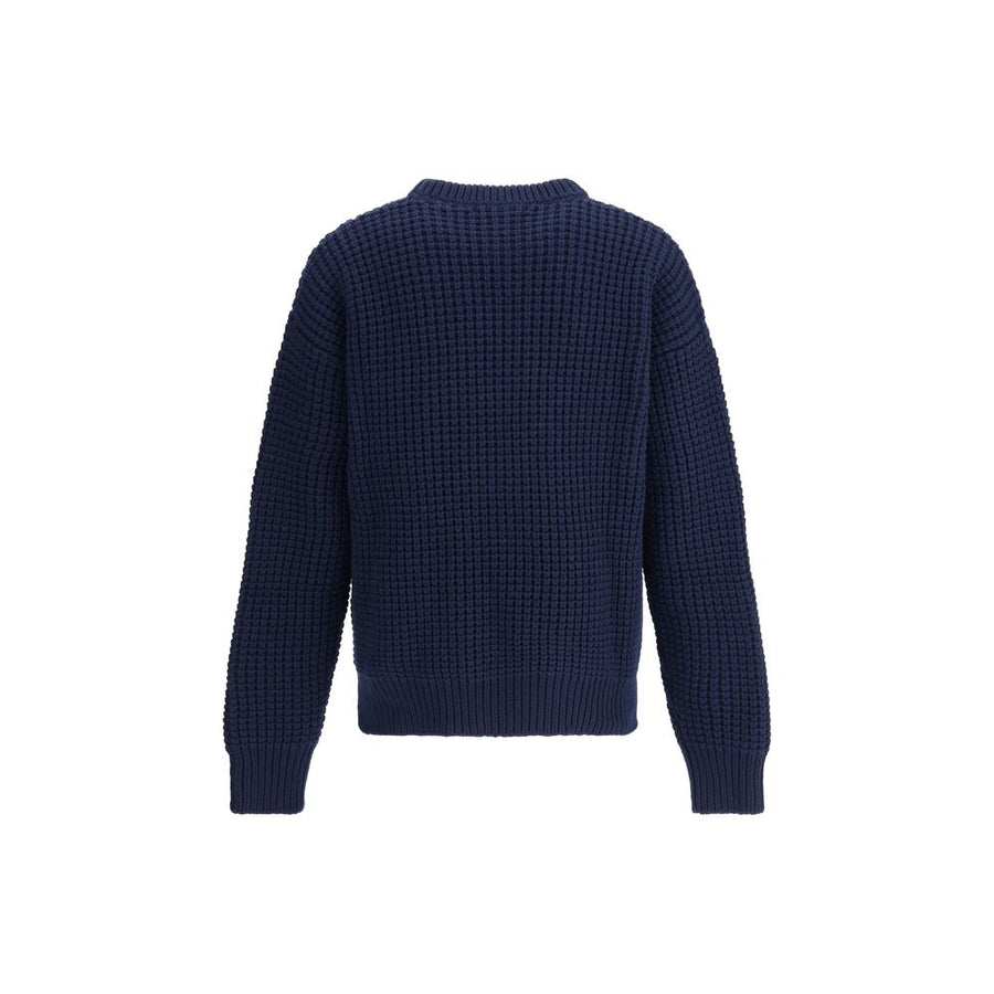 Blue Fleece Wool Sweatshirt
