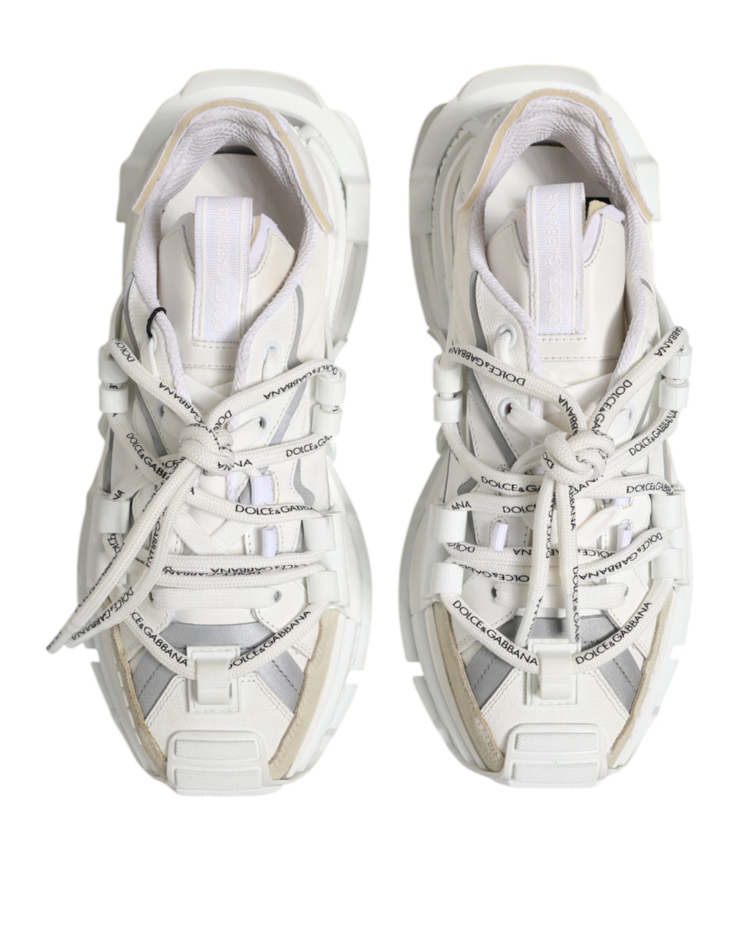 White Gray Low Top Space Sneakers Shoes