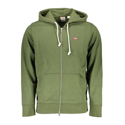 Green Cotton Men Sweater