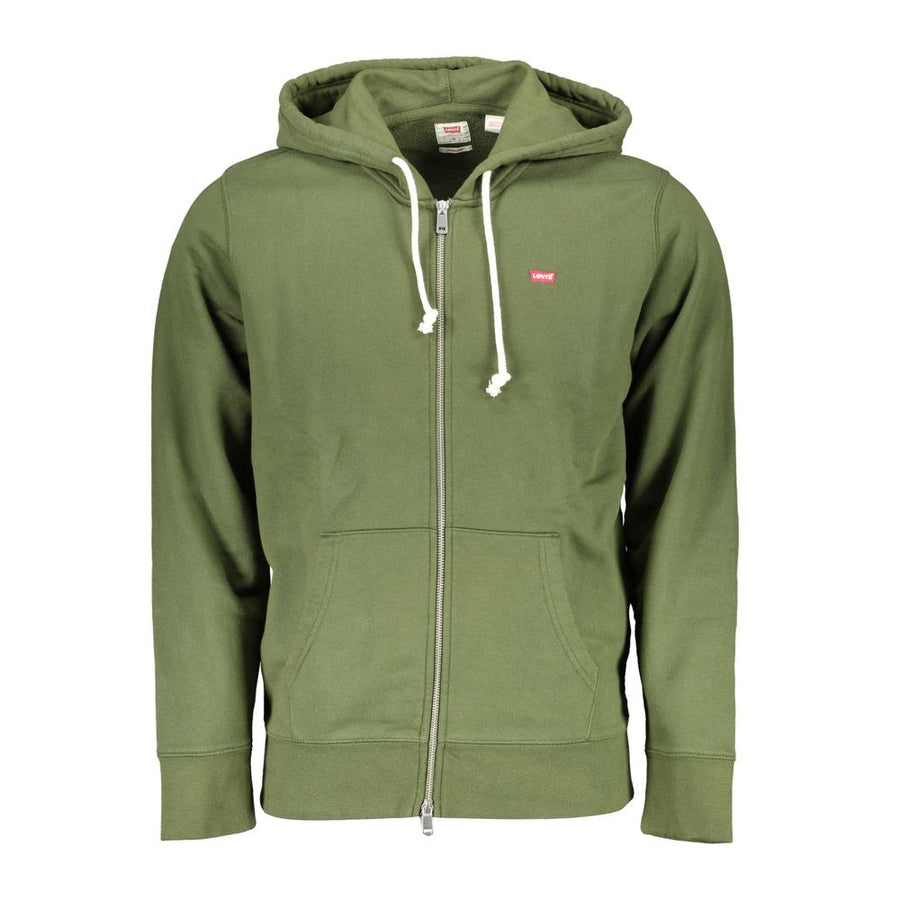 Green Cotton Men Sweater