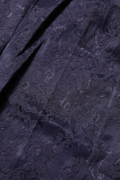 Purple Jacquard High Waisted Pants