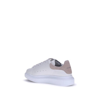White Calf Leather Bos Taurus Platform Sneakers