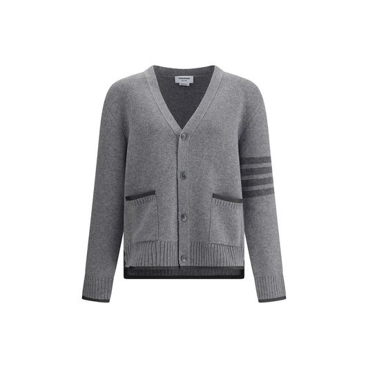 Gray Merino Wool Cardigan