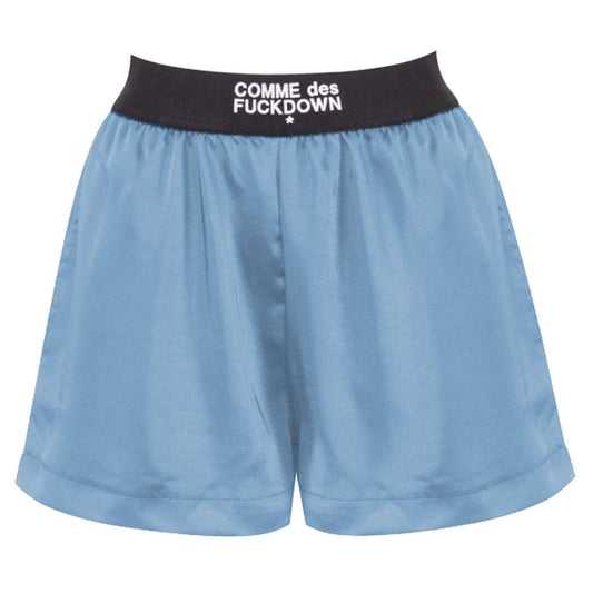 Blue Polyester Short