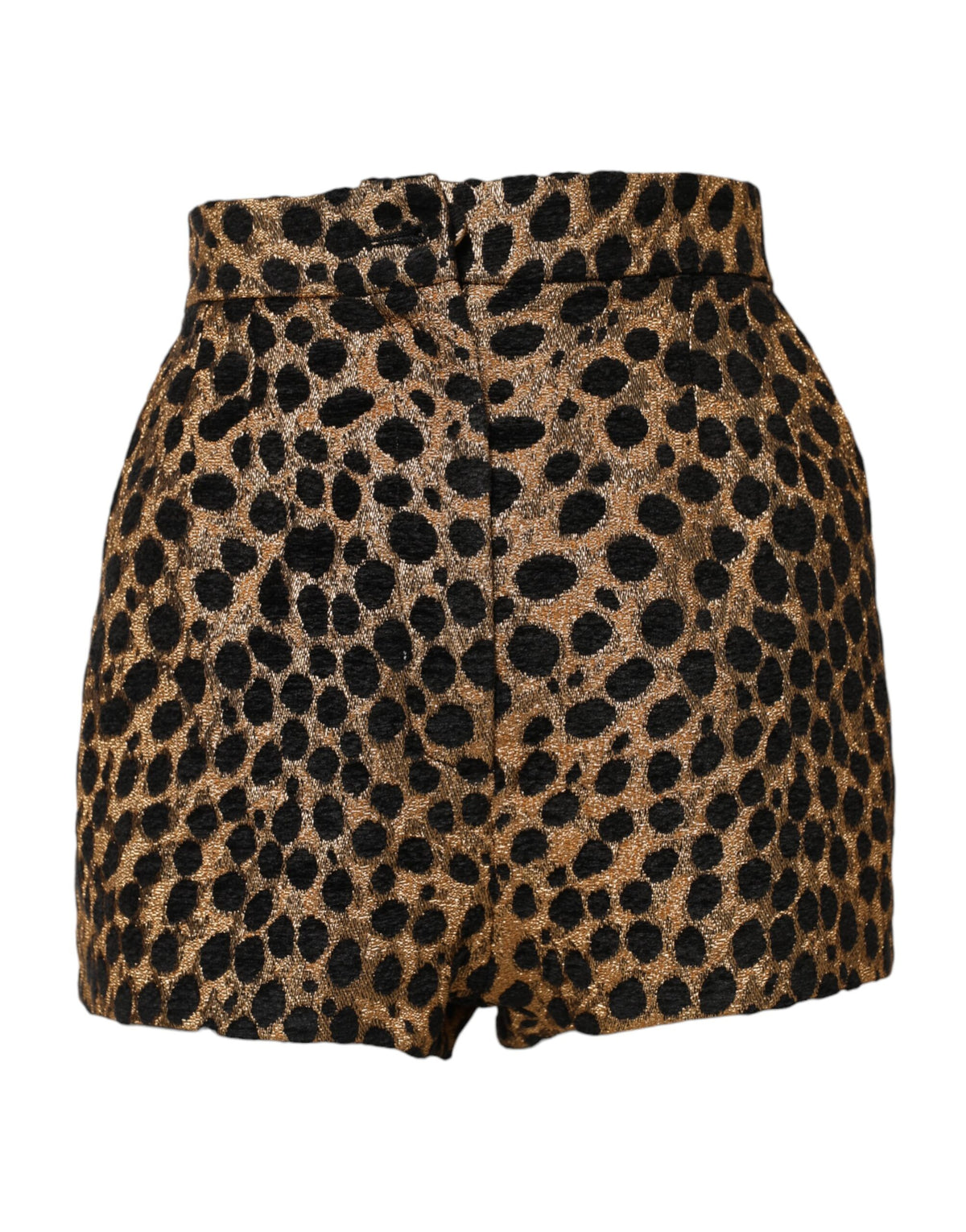Brown Leopard High Waisted Hot Pants Shorts