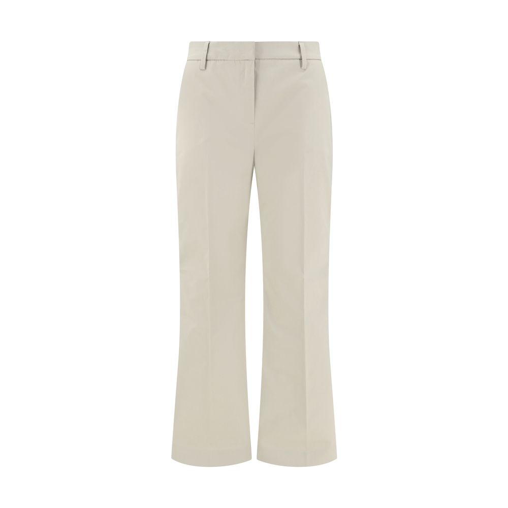 Sandy Beige Cotton Pants