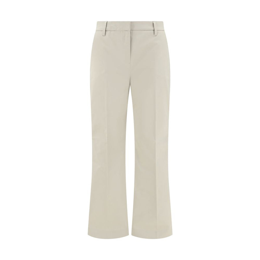 Sandy Beige Cotton Pants