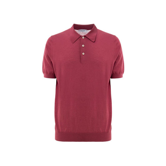 Red Cotton Polo Shirt