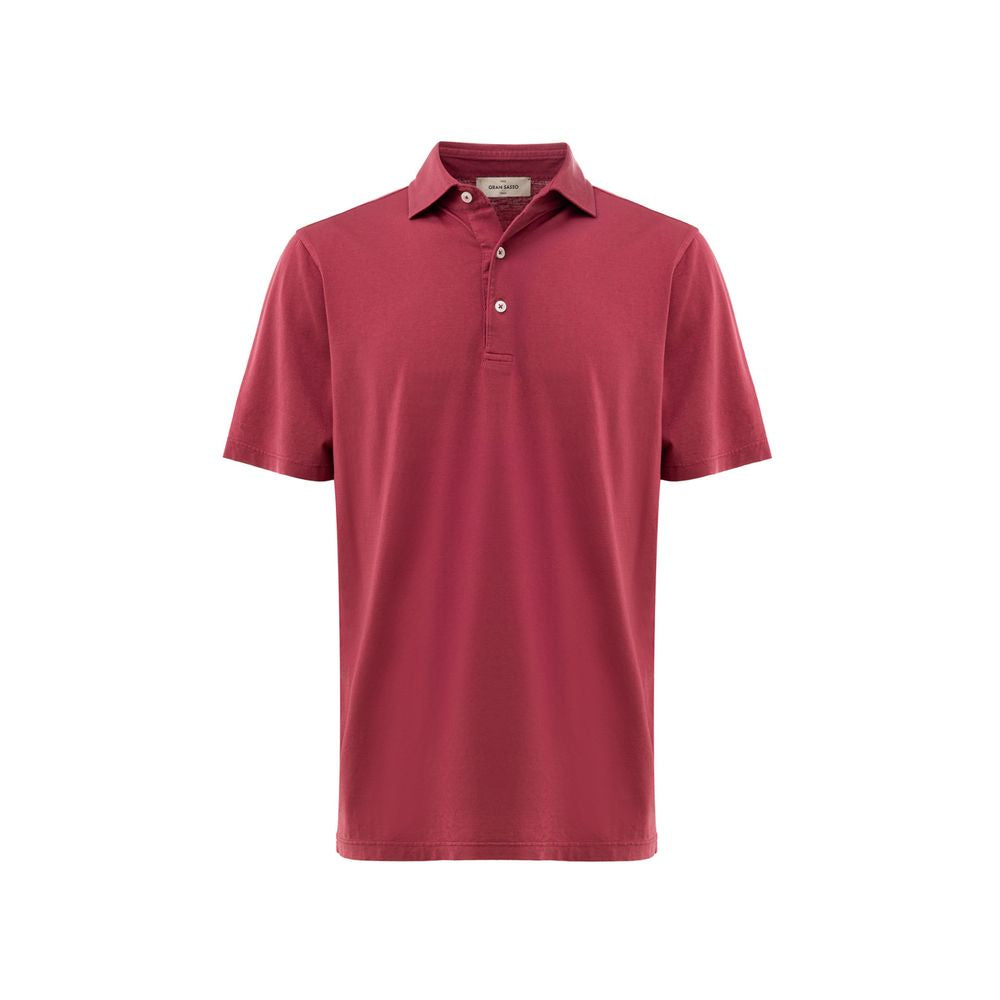 Red Cotton Polo Shirt
