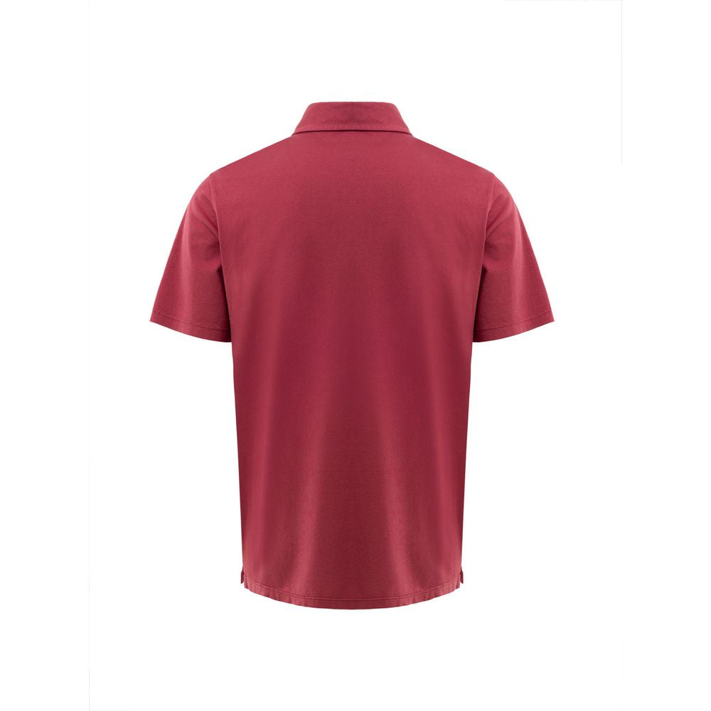 Red Cotton Polo Shirt