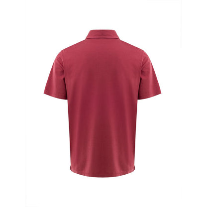 Red Cotton Polo Shirt