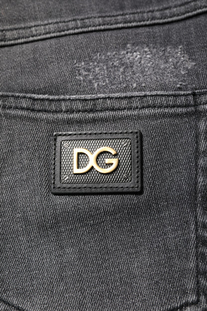 Dark Gray AUDREY Cotton Skinny Denim Jeans