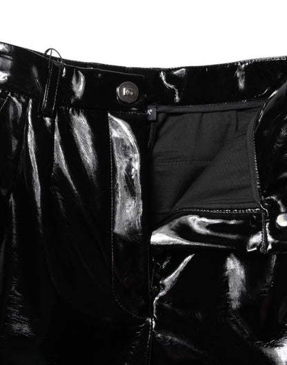 Black High Waist Cargo Bootcut Pants