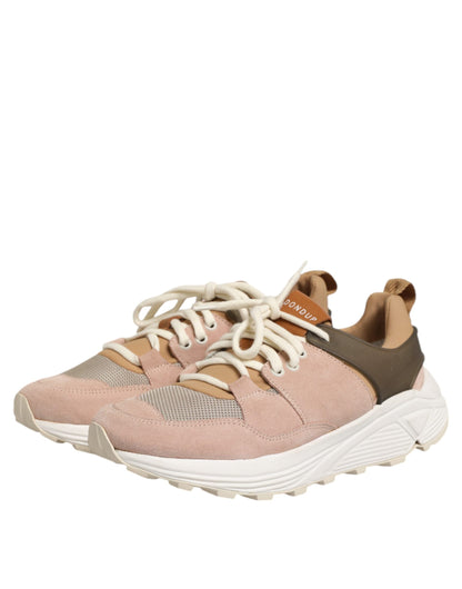 Multicolor Suede Low Top Women Sneakers Shoes