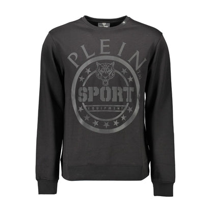 Black Cotton Men Sweater