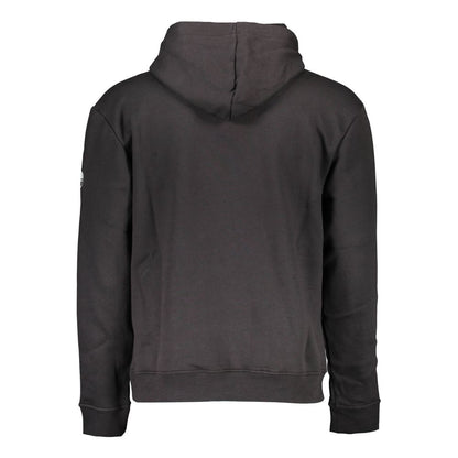 Black Cotton Men Sweater