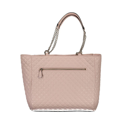 Pink Polyethylene Handbag