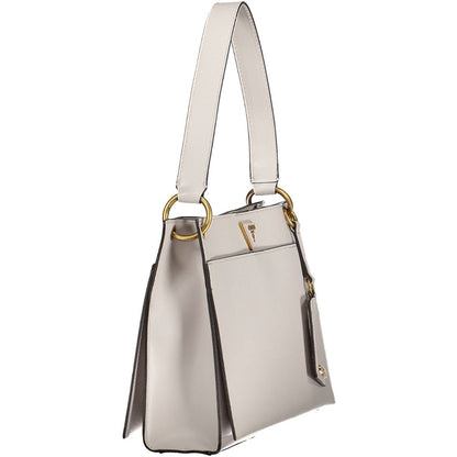 Gray Polyethylene Handbag