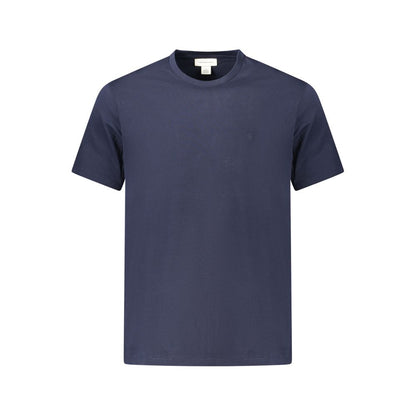 Blue Cotton Men T-Shirt