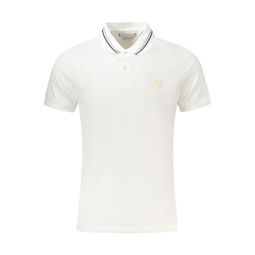 White Cotton Polo Shirt