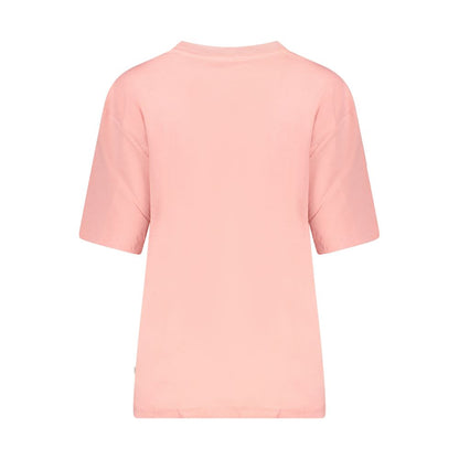 Pink Cotton Women T-Shirt