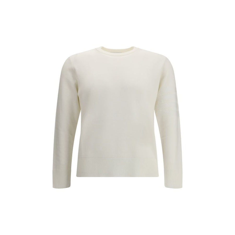 White Fleece Wool Sweatshirt