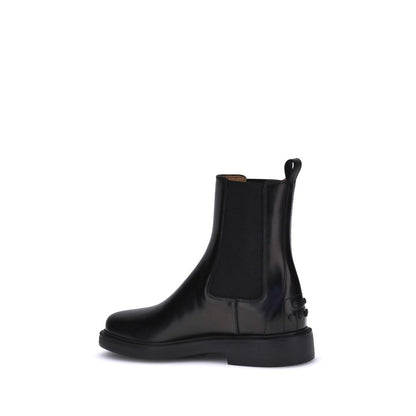 Black Calf Leather Bos Taurus Chelsea Boots