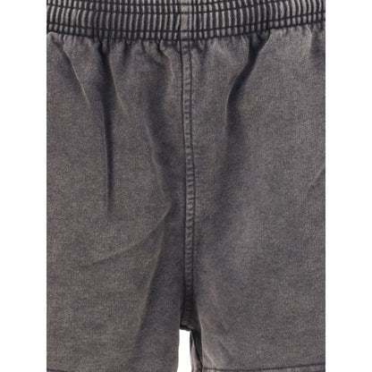 Gray Cotton Bermuda Shorts