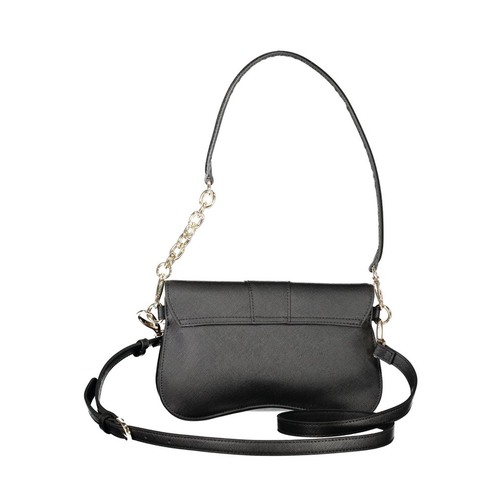 Black Polyethylene Women Handbag
