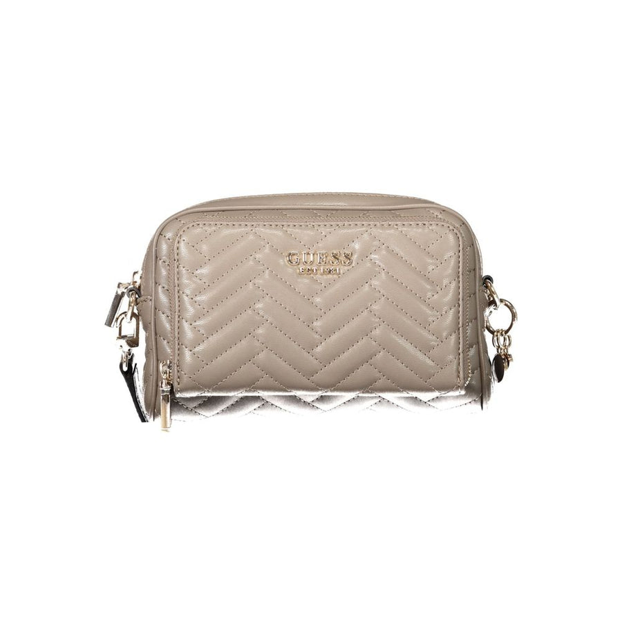 Brown Polyethylene Women Handbag