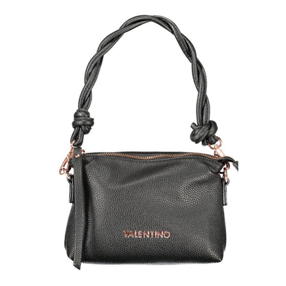 Black Polyethylene Women Handbag