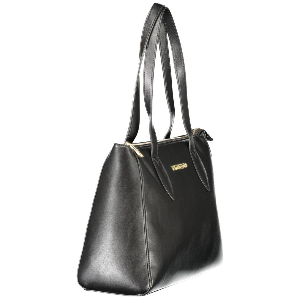 Black Polyethylene Women Handbag