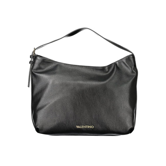 Black Polyethylene Women Handbag