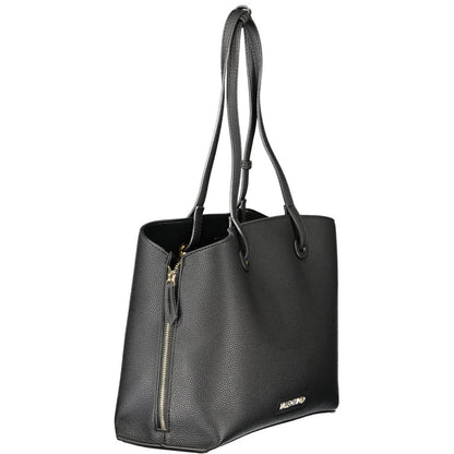 Black Polyethylene Women Handbag