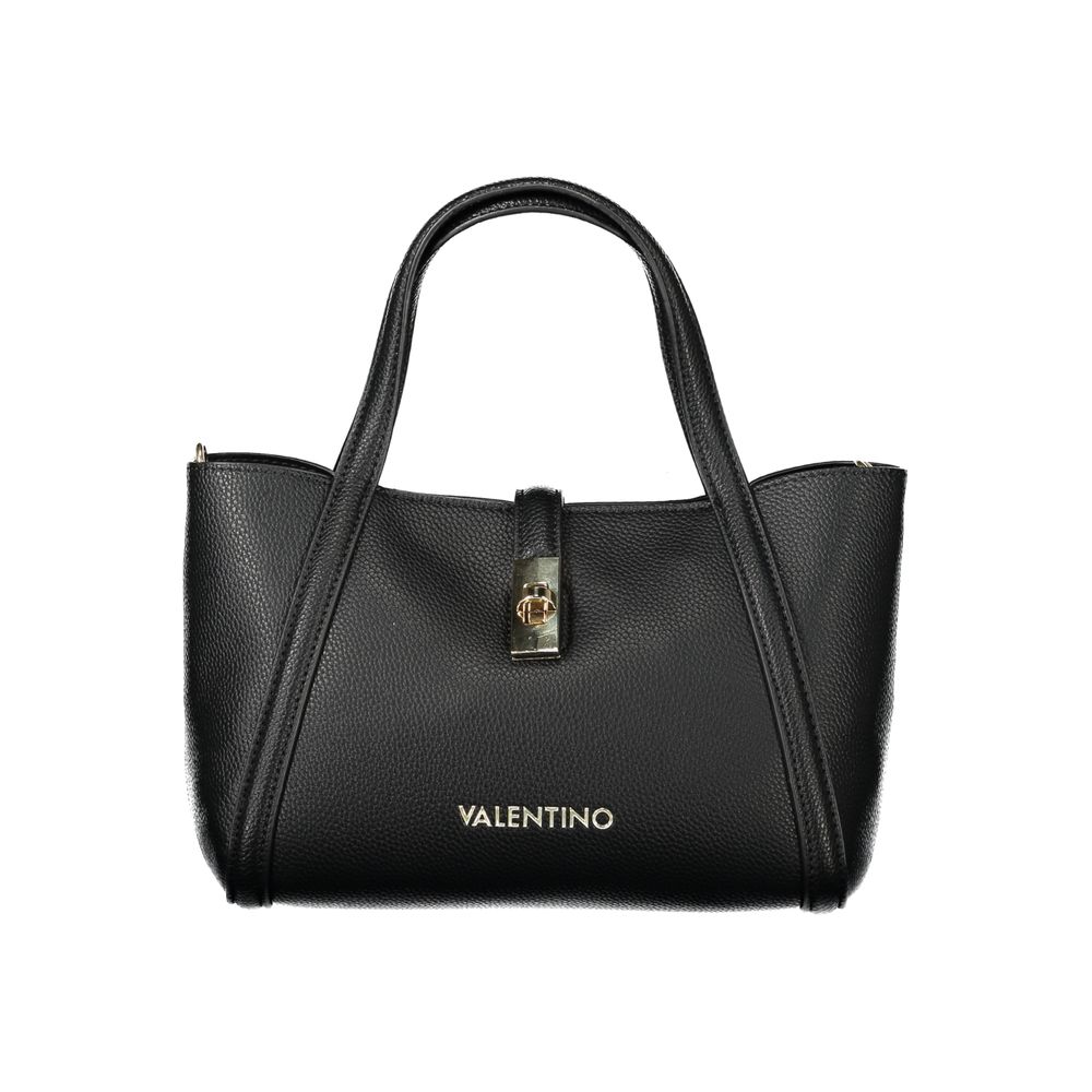 Black Polyethylene Women Handbag