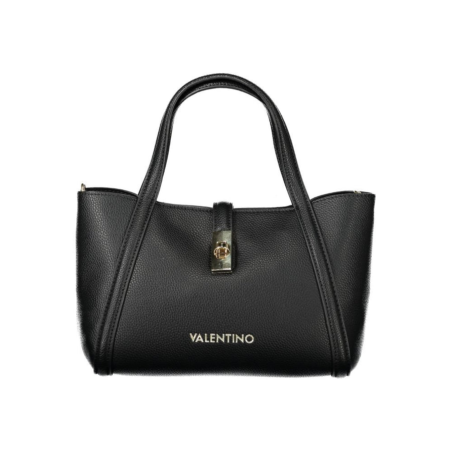 Black Polyethylene Women Handbag
