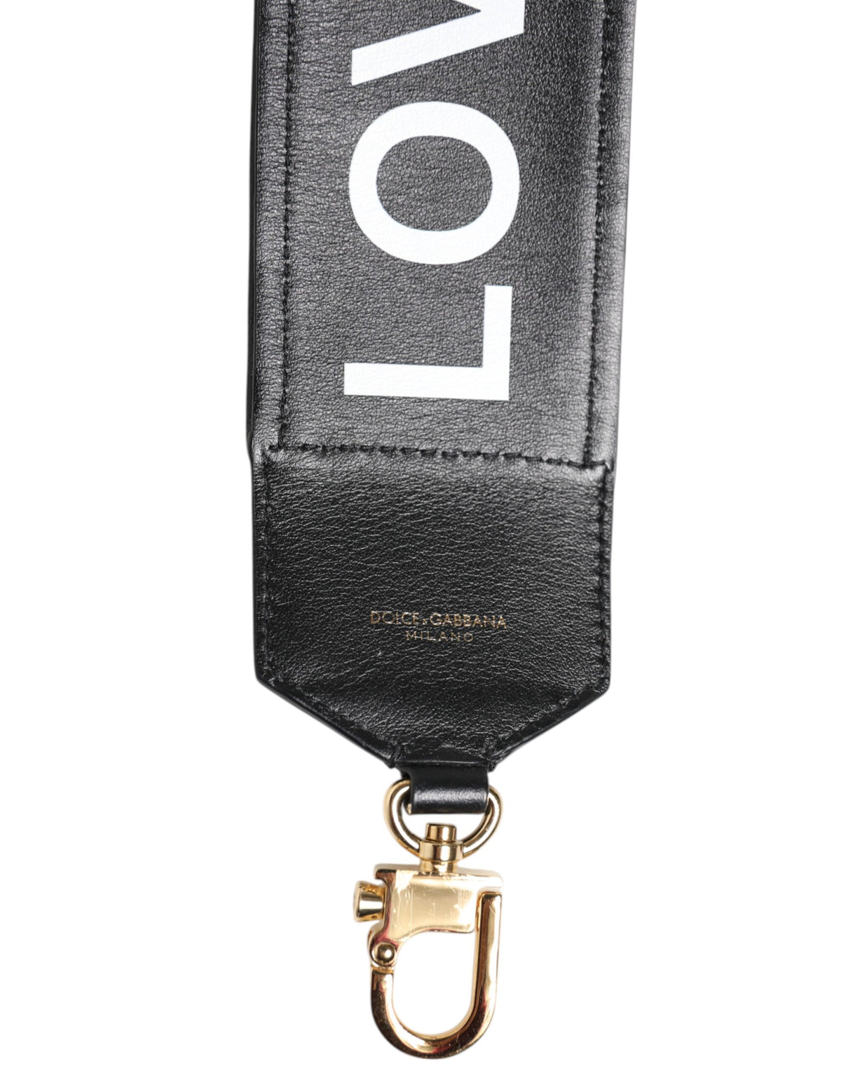 Black Leopard Print Reversible Bag Shoulder Strap