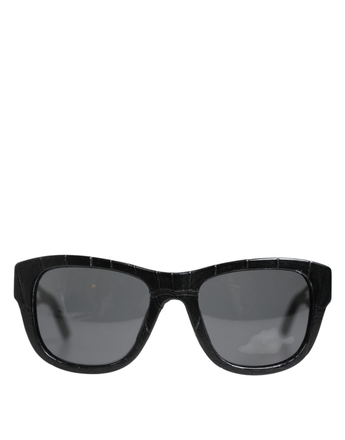 Black Leather Frame DG4177 Tinted Lens Sunglasses
