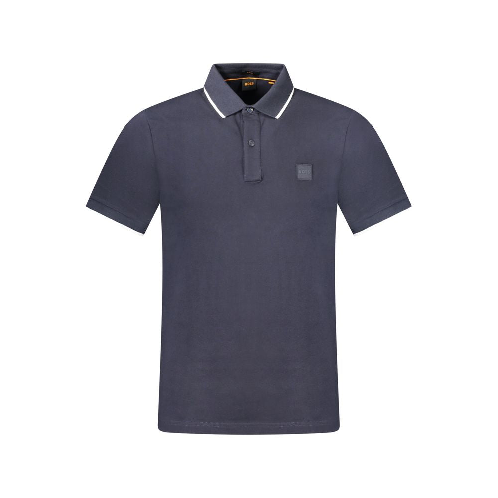 Blu Cotton Slim Men Polo