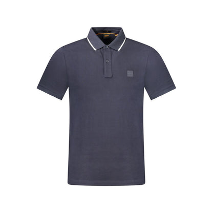 Blu Cotton Slim Men Polo