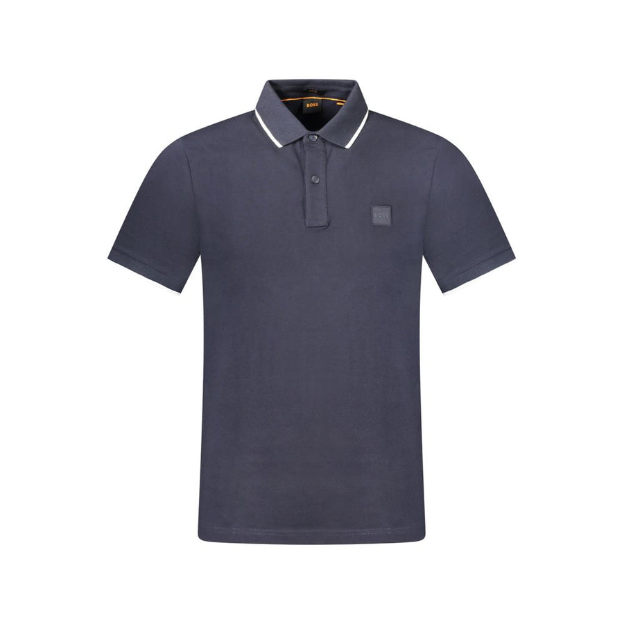 Blu Cotton Slim Men Polo