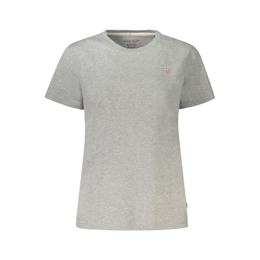 Gray Cotton Women T-Shirt