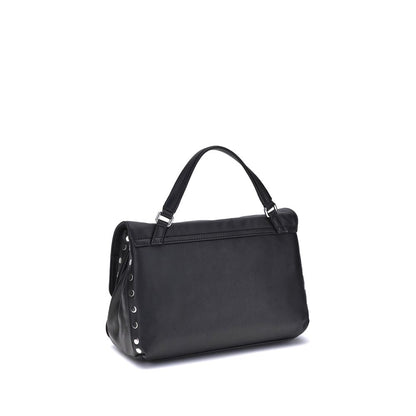 Black Calf Leather Bos Taurus Handbag