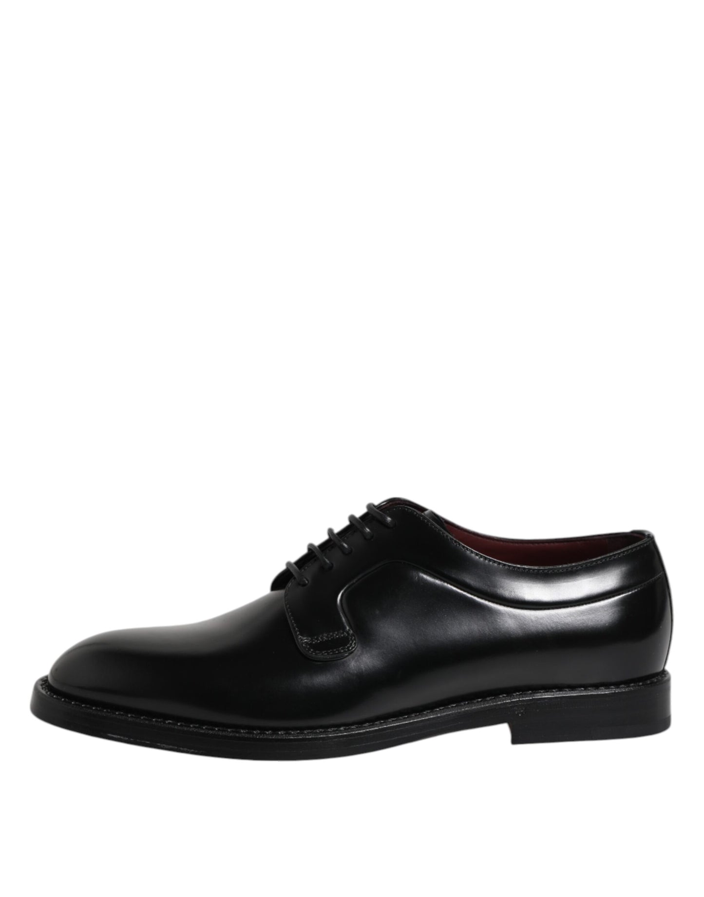 Black Calf Leather Lace Up Dress Derby Shoes