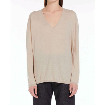 Beige Cashmere Cashmere Sweater